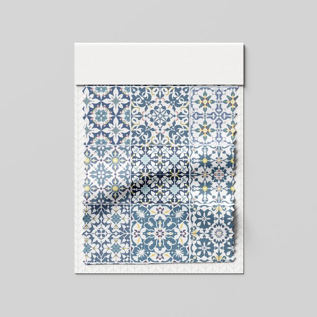 Mediterranean Tiles, Moroccan, Majolica, Azulejo Fabric (Creator Uploaded)