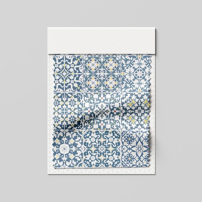 Mediterranean Tiles, Moroccan, Majolica, Azulejo Fabric (Creator Uploaded)