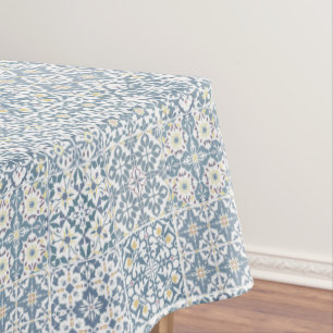 Mediterranean Tiles, Moroccan, Majolica, Azulejo Tablecloth