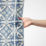 Mediterranean Tiles, Portugese, Azulejo, Majolica Scarf<br><div class="desc">Elegant,  stylish and sophisticated pattern with Mediterranean tiles in blue and white colour. Modern and trendy gift,  perfect for the Azulejo lover in your life.</div>
