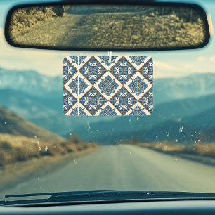 Mediterranean Tiles, Portuguese, Azulejo, Majolica Car Air Freshener