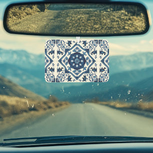 Mediterranean Tiles, Portuguese, Azulejo, Majolica Car Air Freshener