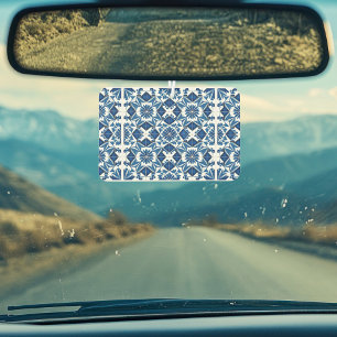 Mediterranean Tiles, Portuguese, Azulejo, Majolica Car Air Freshener