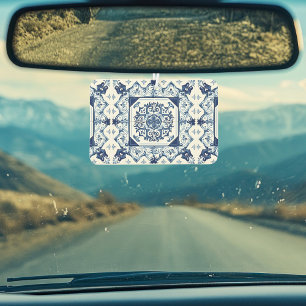 Mediterranean Tiles, Portuguese, Azulejo, Majolica Car Air Freshener