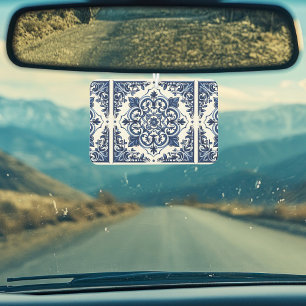 Mediterranean Tiles, Portuguese, Azulejo, Majolica Car Air Freshener