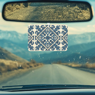 Mediterranean Tiles, Portuguese, Azulejo, Majolica Car Air Freshener