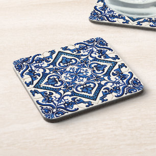 Mediterranean Tiles, Portuguese, Azulejo, Majolica Coaster