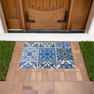 Mediterranean Tiles, Portuguese, Azulejo, Majolica Doormat
