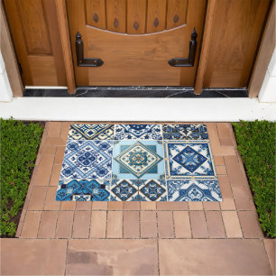 Mediterranean Tiles, Portuguese, Azulejo, Majolica Doormat