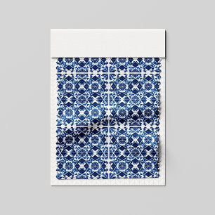 Mediterranean Tiles, Portuguese, Azulejo, Majolica Fabric