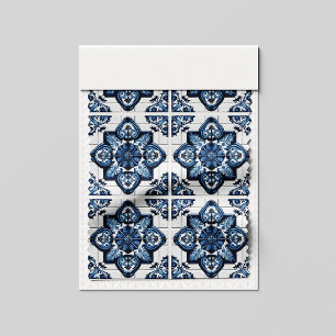 Mediterranean Tiles, Portuguese, Azulejo, Majolica Fabric