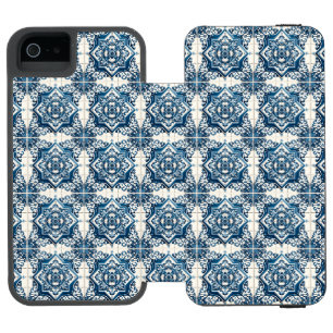 Mediterranean Tiles, Portuguese, Azulejo, Majolica Incipio Watson™ iPhone 5 Wallet Case
