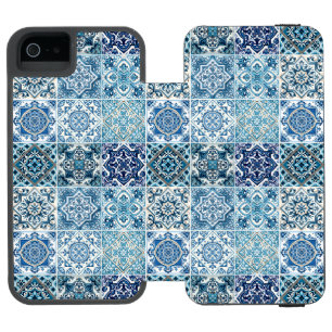 Mediterranean Tiles, Portuguese, Azulejo, Majolica Incipio Watson™ iPhone 5 Wallet Case