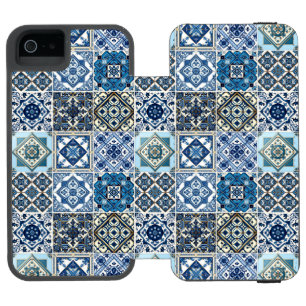 Mediterranean Tiles, Portuguese, Azulejo, Majolica Incipio Watson™ iPhone 5 Wallet Case