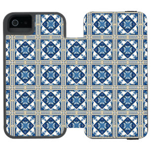 Mediterranean Tiles, Portuguese, Azulejo, Majolica Incipio Watson™ iPhone 5 Wallet Case