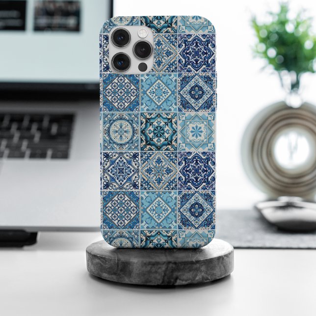 Mediterranean Tiles, Portuguese, Azulejo, Majolica iPhone Case (Creator Uploaded)