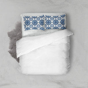 Mediterranean Tiles, Portuguese, Azulejo, Majolica Pillowcase