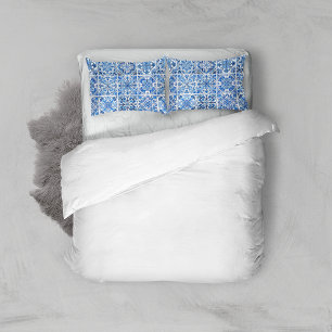 Mediterranean Tiles, Portuguese, Azulejo, Majolica Pillowcase