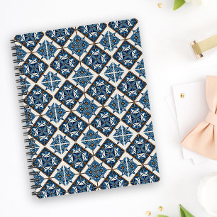 Mediterranean Tiles, Portuguese, Azulejo, Majolica Planner
