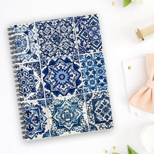 Mediterranean Tiles, Portuguese, Azulejo, Majolica Planner
