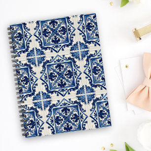 Mediterranean Tiles, Portuguese, Azulejo, Majolica Planner