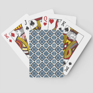 Mediterranean Tiles, Portuguese, Azulejo, Majolica Playing Cards