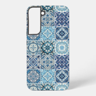 Mediterranean Tiles, Portuguese, Azulejo, Majolica Samsung Galaxy Case