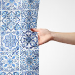Mediterranean Tiles, Portuguese, Azulejo, Majolica Scarf<br><div class="desc">Elegant,  stylish and sophisticated pattern with Mediterranean tiles in blue and white colour. Modern and trendy gift,  perfect for the Azulejo lover in your life.</div>