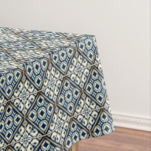 Mediterranean Tiles, Portuguese, Azulejo, Majolica Tablecloth