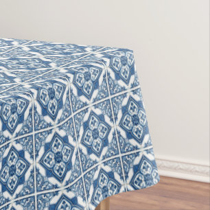 Mediterranean Tiles, Portuguese, Azulejo, Majolica Tablecloth