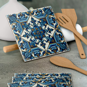 Mediterranean Tiles, Portuguese, Azulejo, Majolica Tile