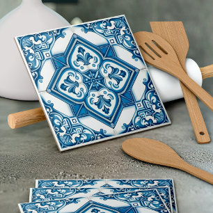 Mediterranean Tiles, Portuguese, Azulejo, Majolica Tile