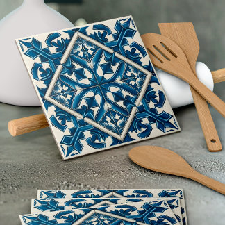 Mediterranean Tiles, Portuguese, Azulejo, Majolica Tile