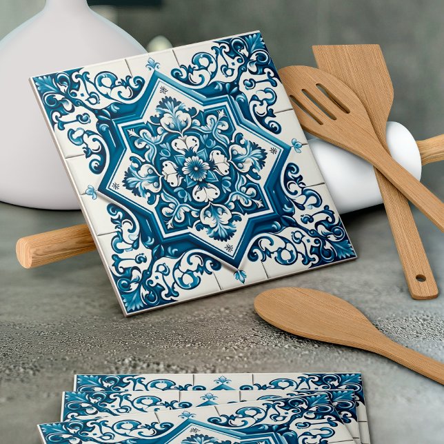 Mediterranean Tiles, Portuguese, Azulejo, Majolica Tile (Creator Uploaded)