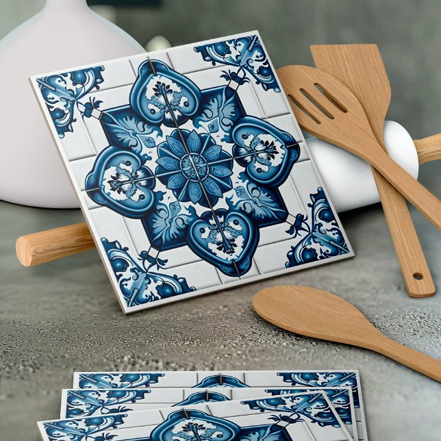 Mediterranean Tiles, Portuguese, Azulejo, Majolica Tile (Creator Uploaded)