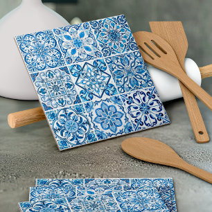 Mediterranean Tiles, Portuguese, Azulejo, Majolica Tile
