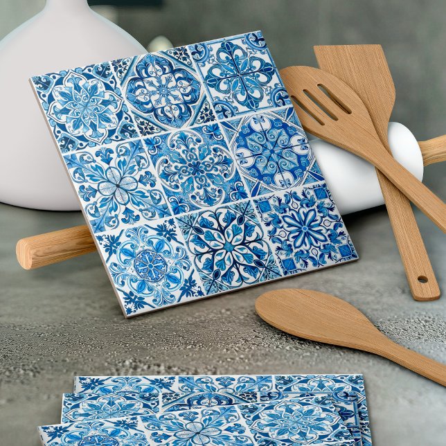 Mediterranean Tiles, Portuguese, Azulejo, Majolica Tile (Creator Uploaded)