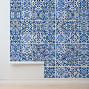 Mediterranean Tiles, Portuguese, Azulejo, Majolica Wallpaper