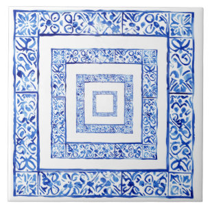 Mediterranean Tuscan Rustic Geometric Tile