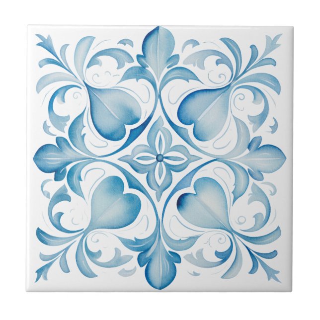 Mediterranean Tuscany Blue Tile (Front)