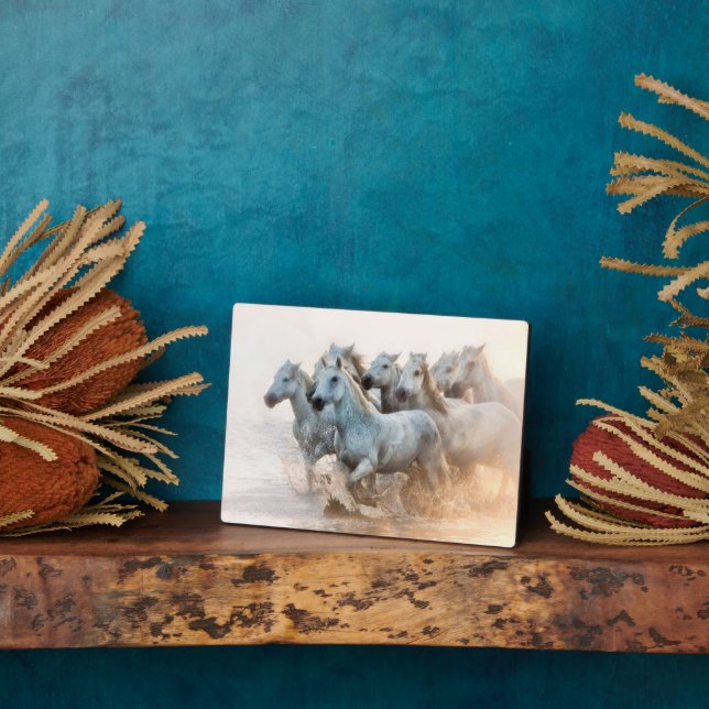 Mediterranean Water at Sunrise Plaque (Side)