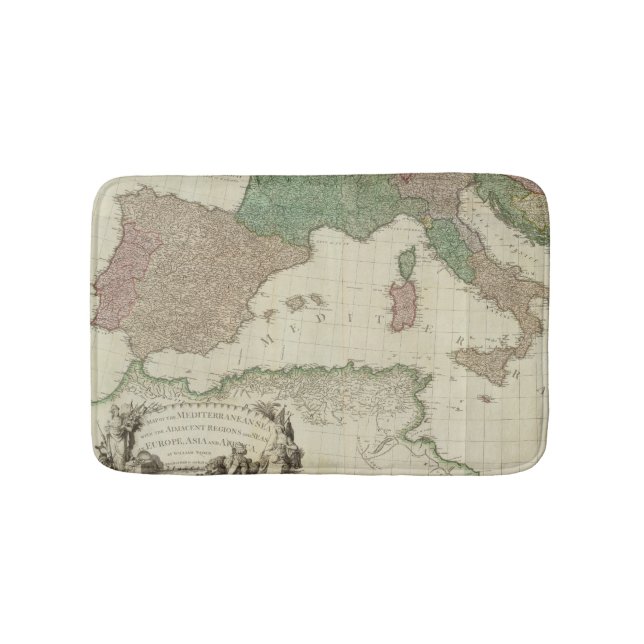 Mediterranean West Bath Mat (Front)
