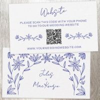 Mediterranean Wildflower Wedding Website QR Code