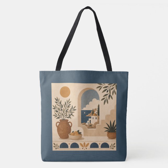 Mediterranean Window Tote Bag (Front)
