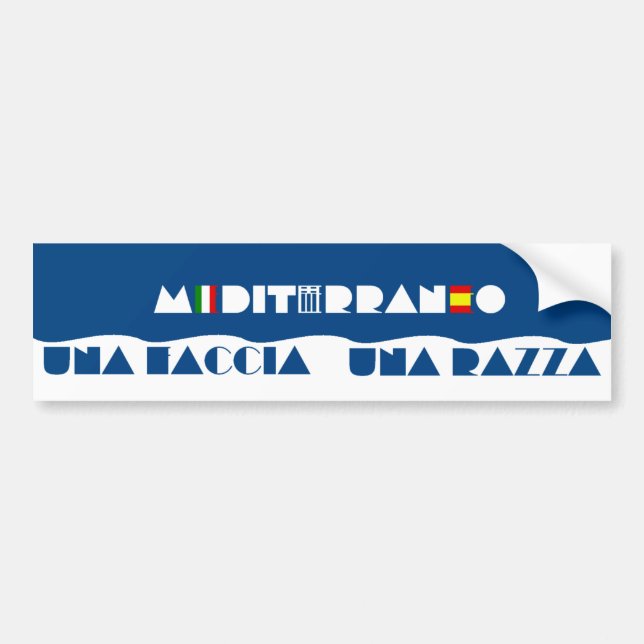 MEDITERRANEO BUMPER STICKER (Front)