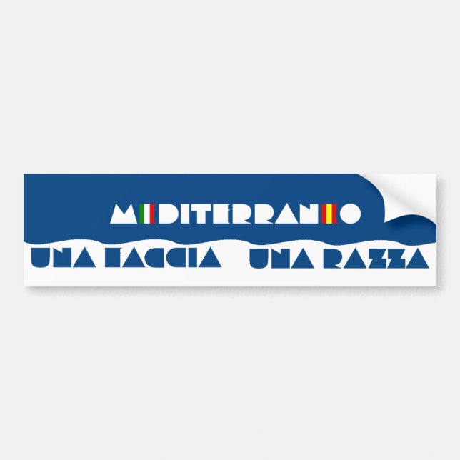 MEDITERRANEO BUMPER STICKER (Front)