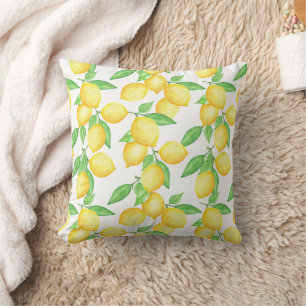 Mediterrenean Citrus Lemon pattern Cushion