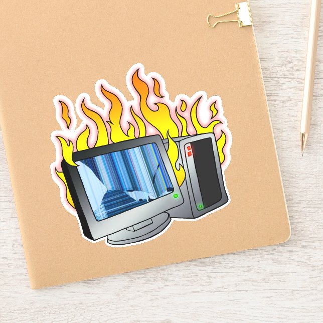 Medium 6" x 6" Custom-Cut Vinyl Sticker (Notebook)