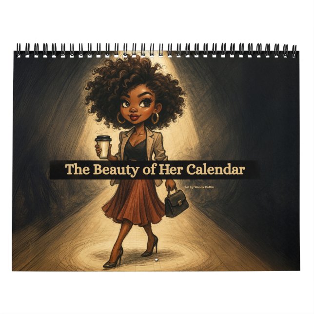 Medium African American Woman Calendar (Cover)