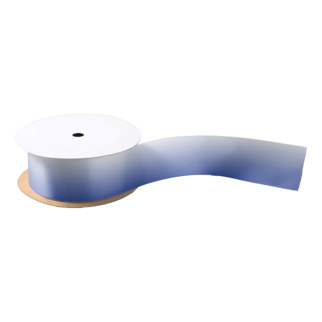 Medium Blue Ombre Satin Ribbon (Spool)